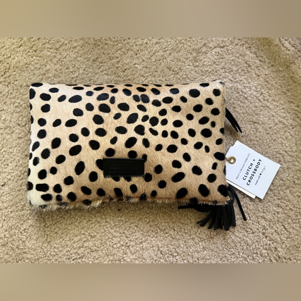 NWT Beau & Ro Clutch + Crossbody Bag